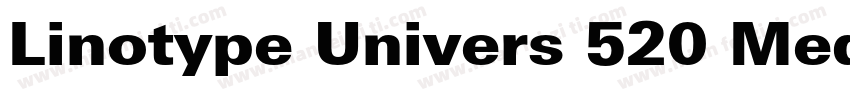 Linotype Univers 520 Medium Condens字体转换